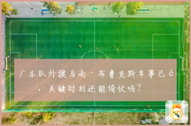 广东队外援马尚·布鲁克斯年事已高,关键时刻还能倚仗吗?